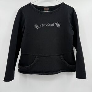 Ariat Black Sweatshirt with White Embroidery